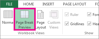 page breaks not working in excel 2011 for mac